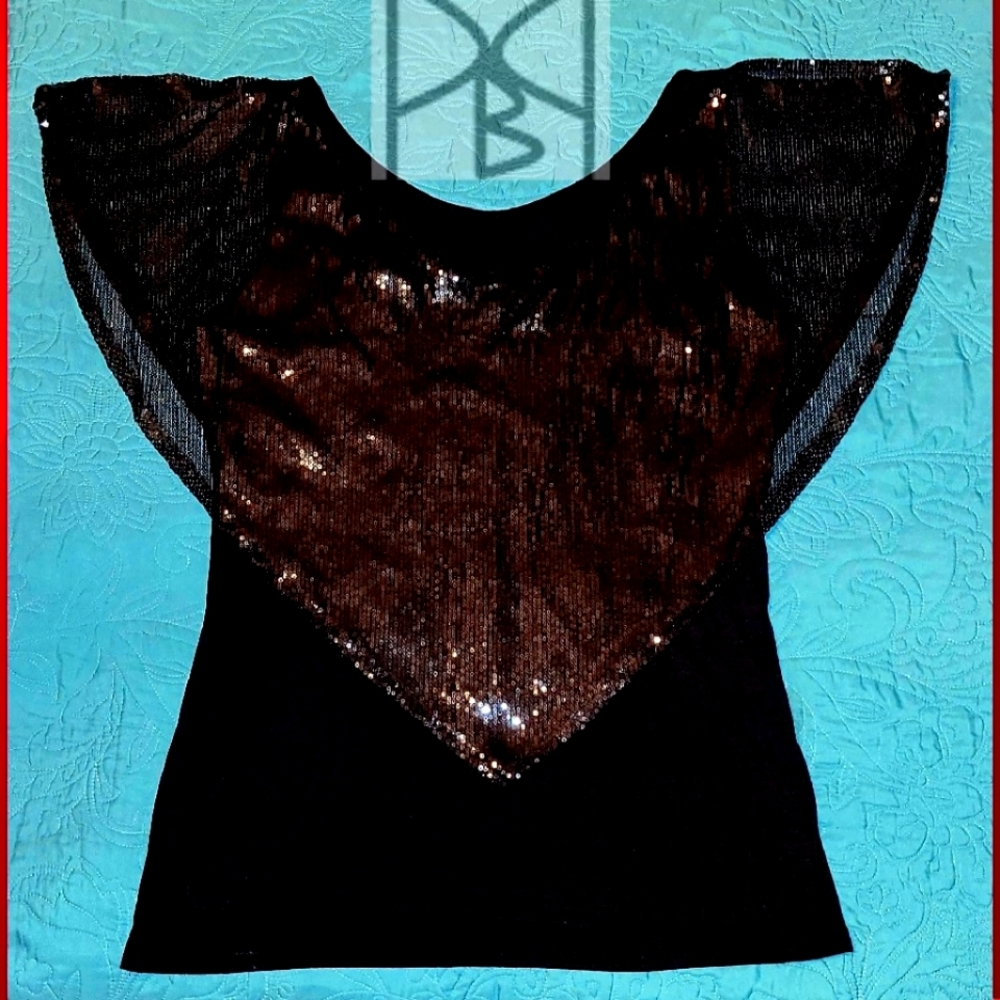 Womens Large Sequin Top